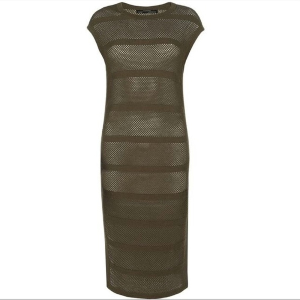 All Saints Band Dress in olive
